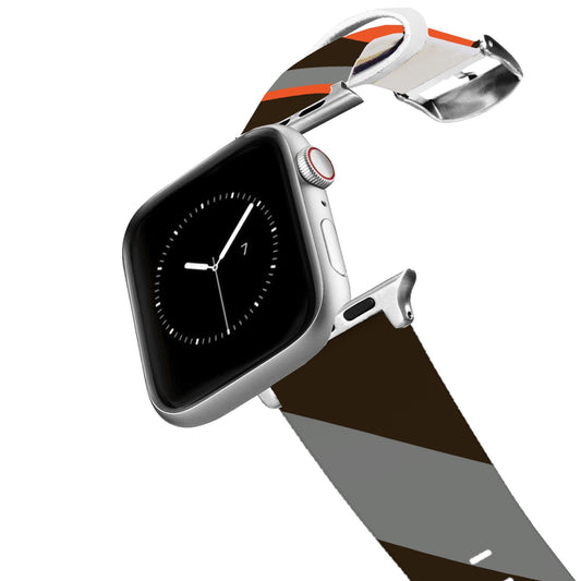 Cleveland Football Color Block Team Spirit Apple Watch Band
