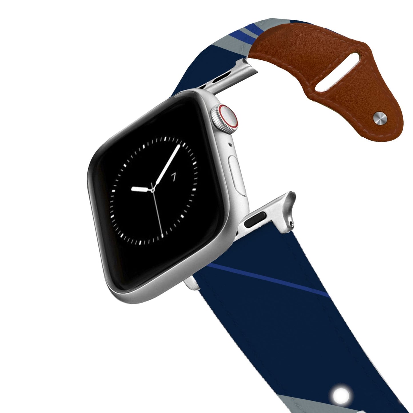 Dallas Football Color Block Team Spirit Leather Apple Watch Band