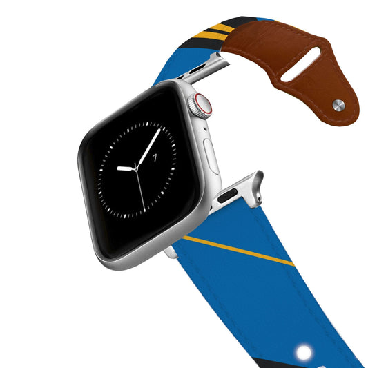 San Francisco Basketball Color Block Team Spirit Leather Apple Watch Band
