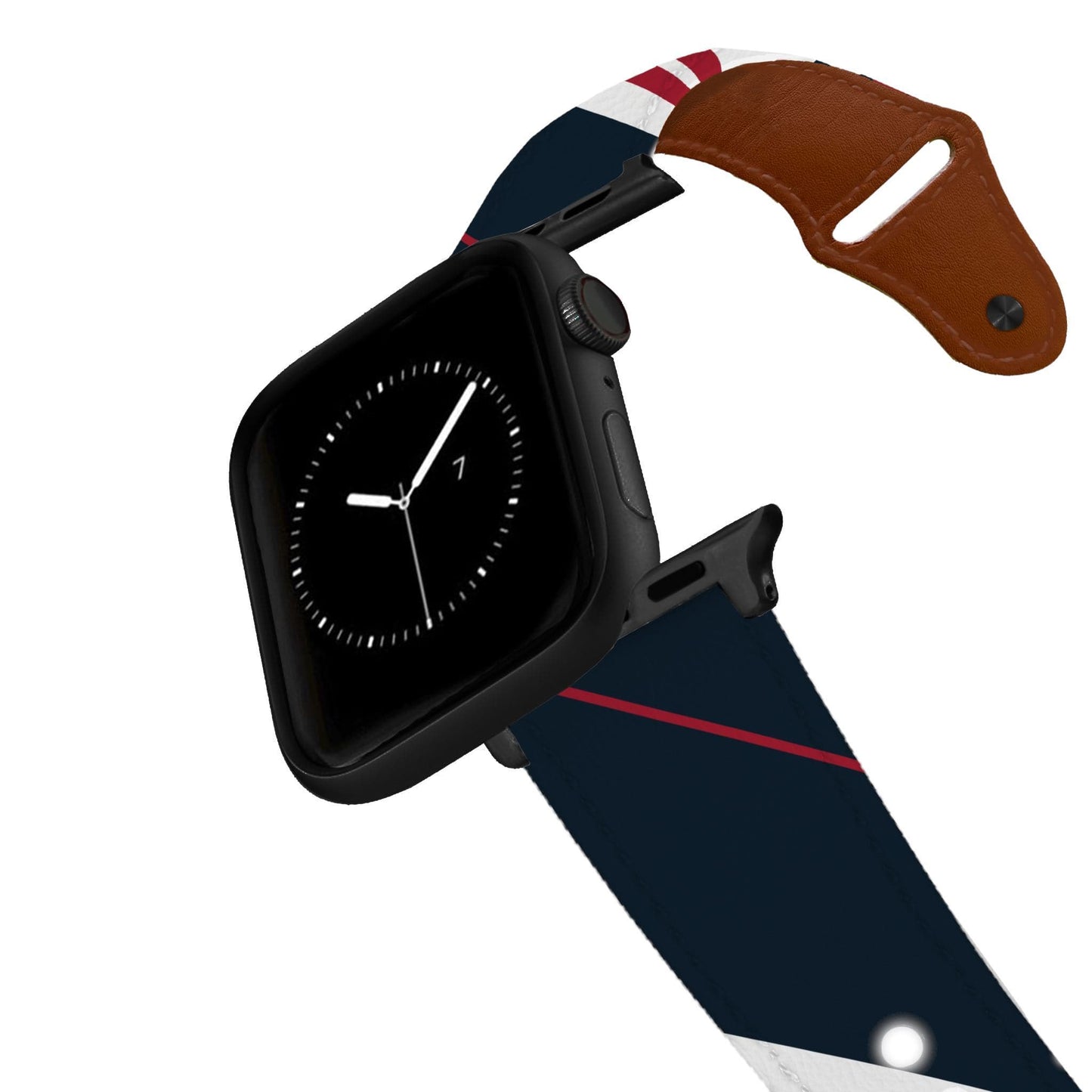 Houston Football Color Block Team Spirit Leather Apple Watch Band