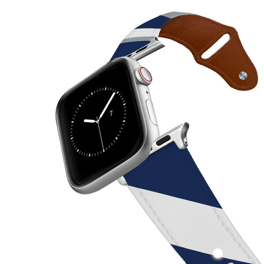 Indianapolis Football Color Block Team Spirit Leather Apple Watch Band