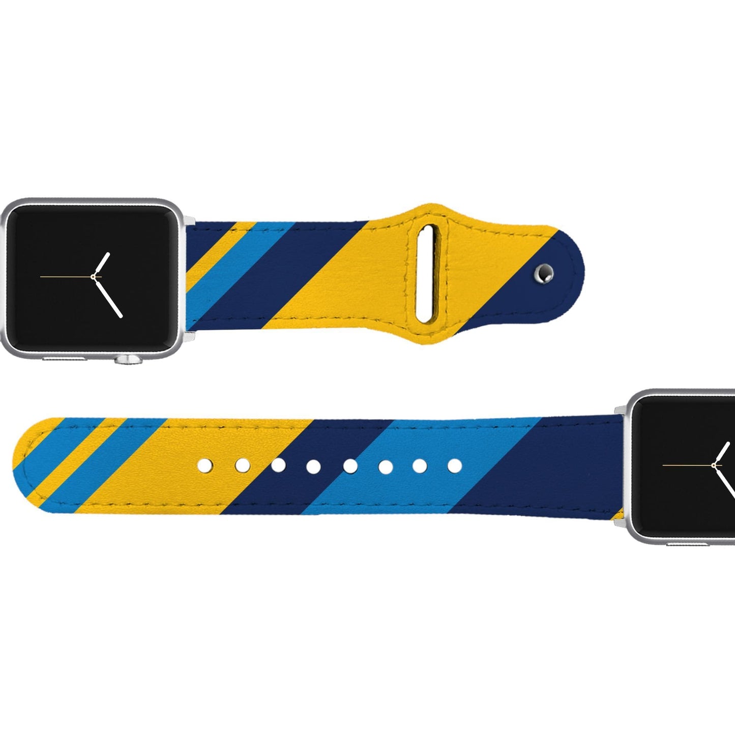 Los Angeles AFC Football Color Block Team Spirit Leather Apple Watch Band