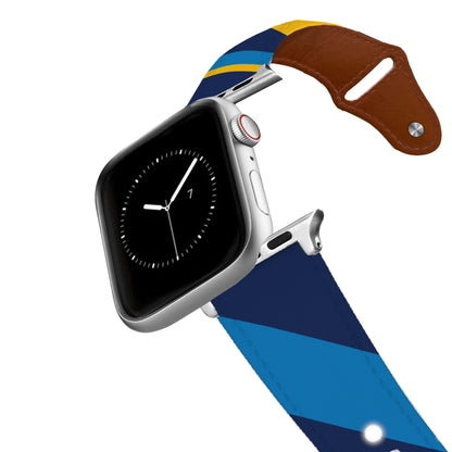 Los Angeles AFC Football Color Block Team Spirit Leather Apple Watch Band
