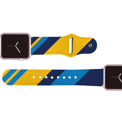 Los Angeles AFC Football Color Block Team Spirit Leather Apple Watch Band