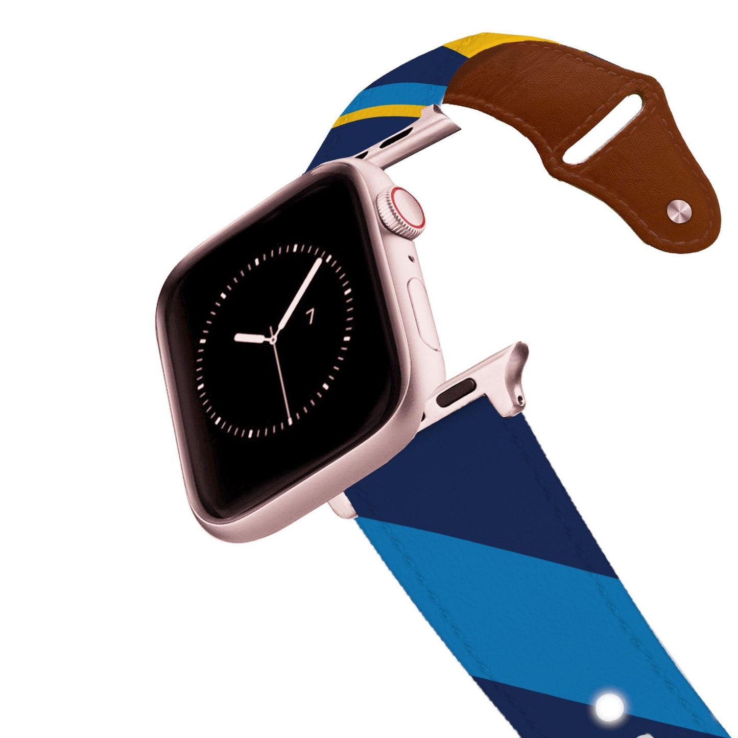 Los Angeles AFC Football Color Block Team Spirit Leather Apple Watch Band