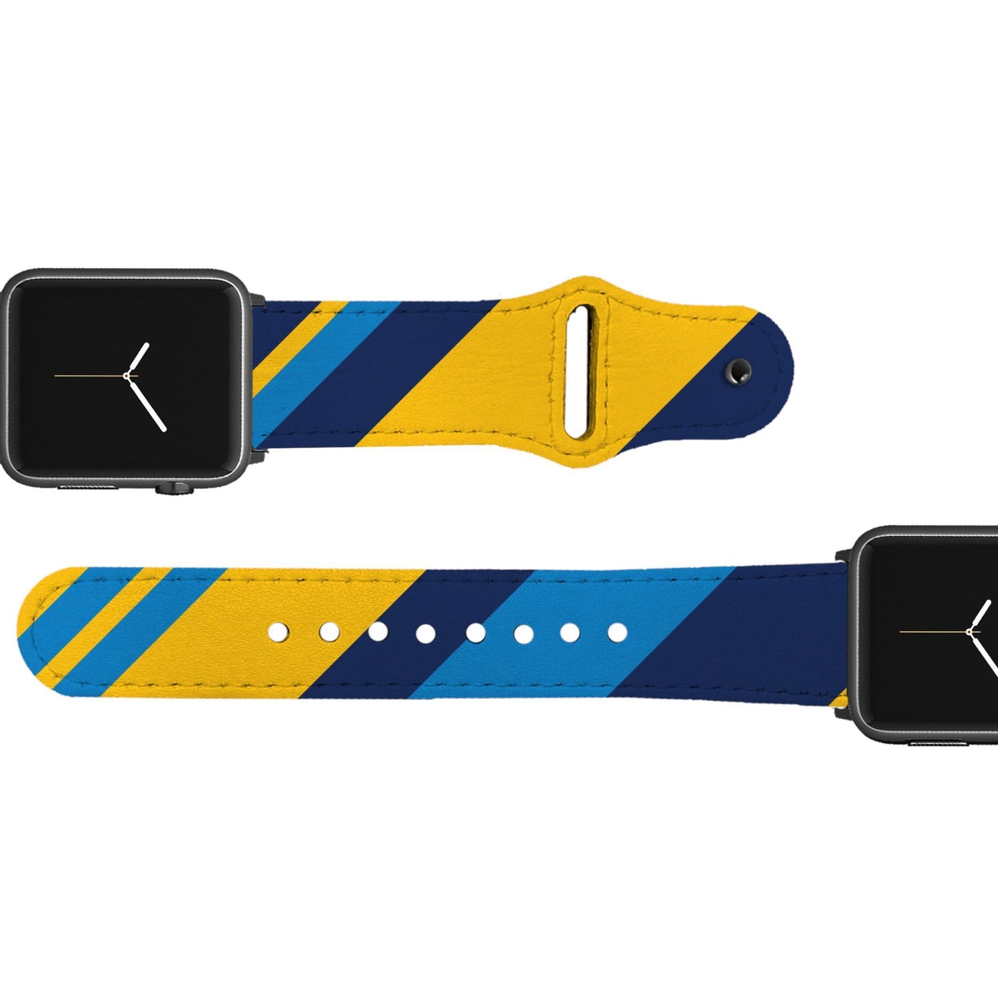 Los Angeles AFC Football Color Block Team Spirit Leather Apple Watch Band