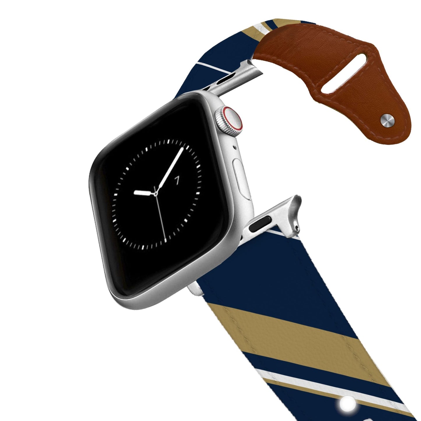 Los Angeles NFC Football Color Block Team Spirit Leather Apple Watch Band