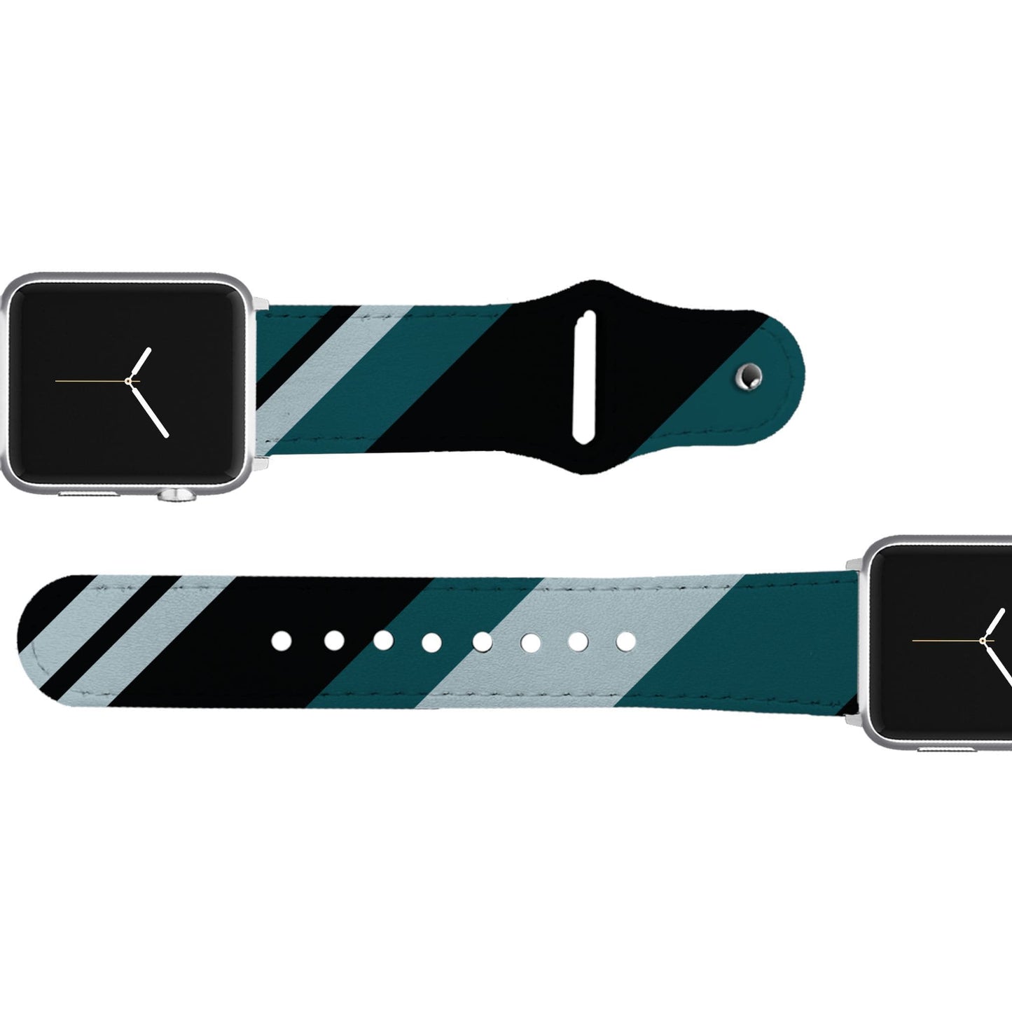Philadelphia Football Color Block Team Spirit Leather Apple Watch Band