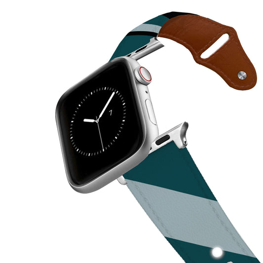 Philadelphia Football Color Block Team Spirit Leather Apple Watch Band