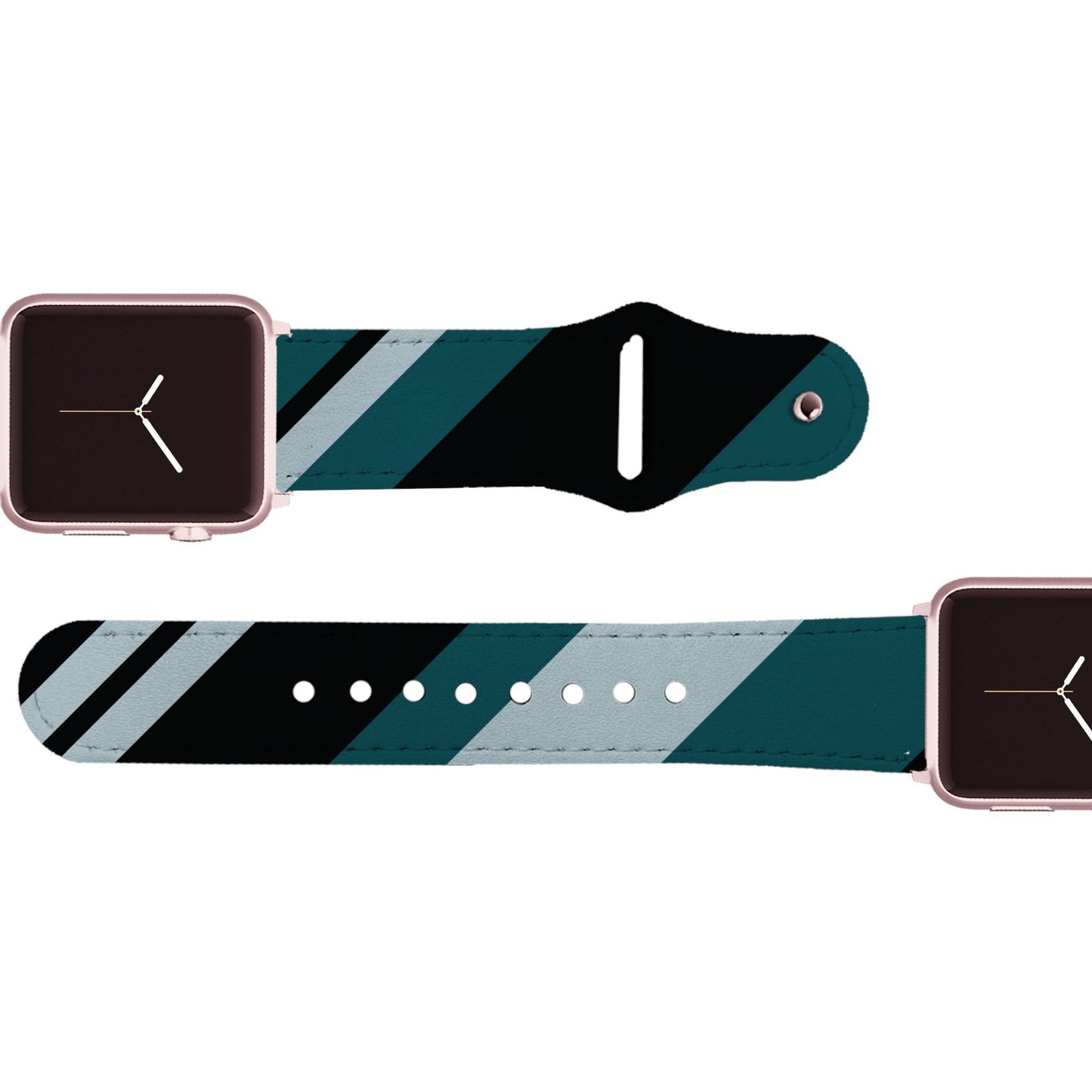 Philadelphia Football Color Block Team Spirit Leather Apple Watch Band