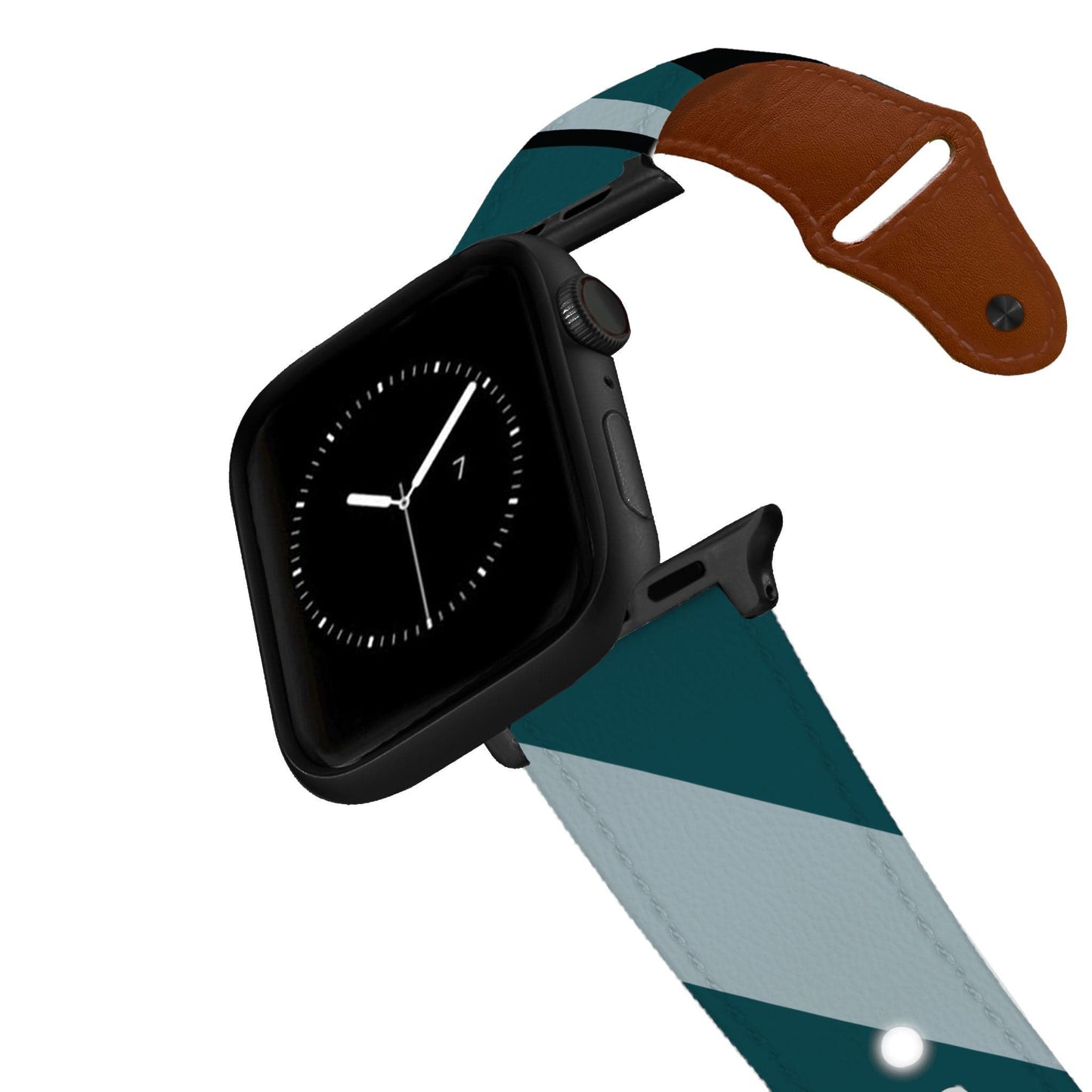 Philadelphia Football Color Block Team Spirit Leather Apple Watch Band