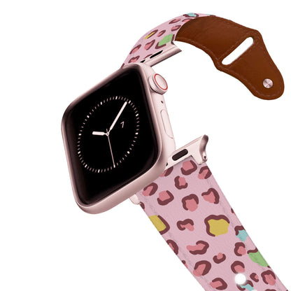 Pink Panther Leather Apple Watch Band