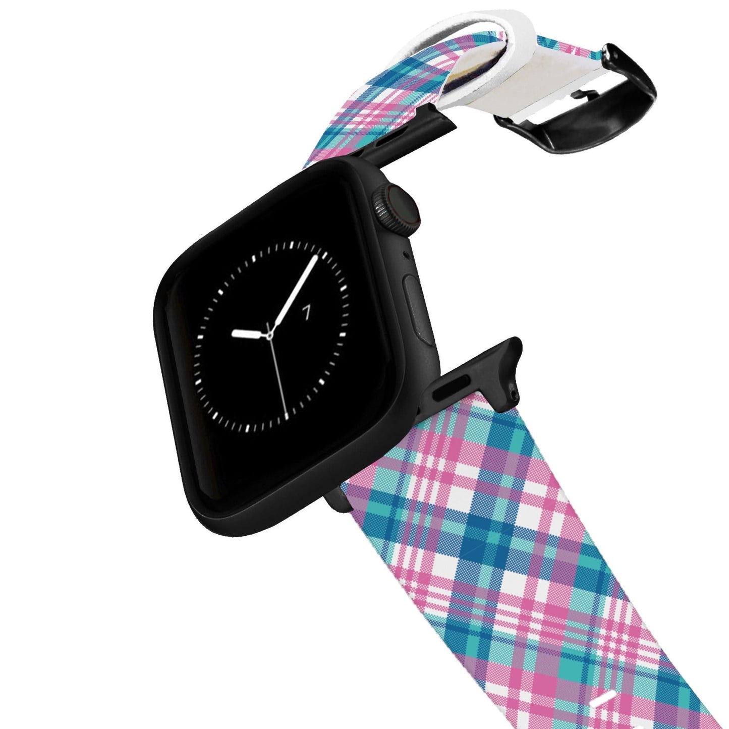 Pink Plaid Apple Watch Band