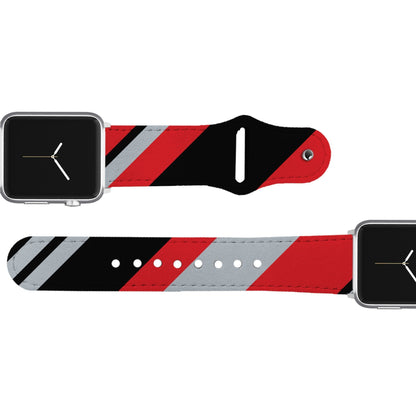 Tampa Bay Football Color Block Team Spirit Leather Apple Watch Band