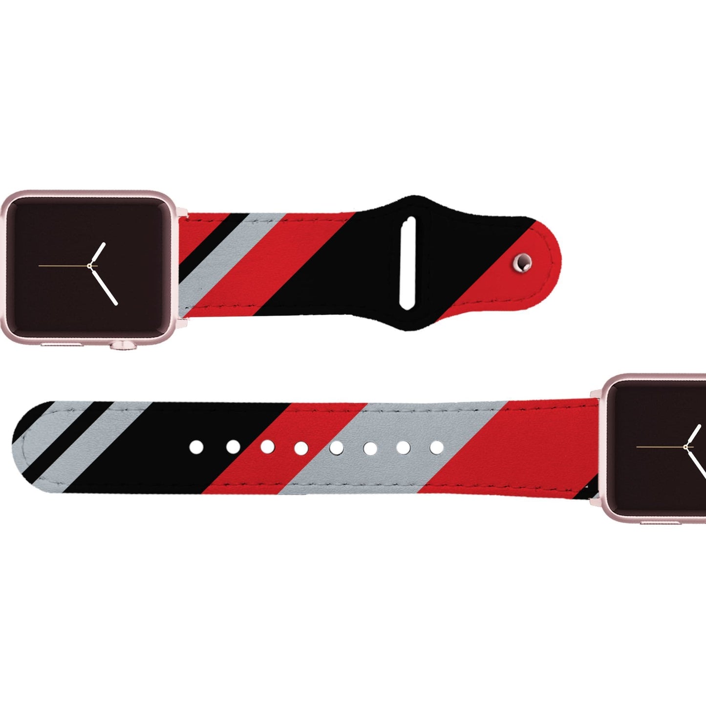 Tampa Bay Football Color Block Team Spirit Leather Apple Watch Band