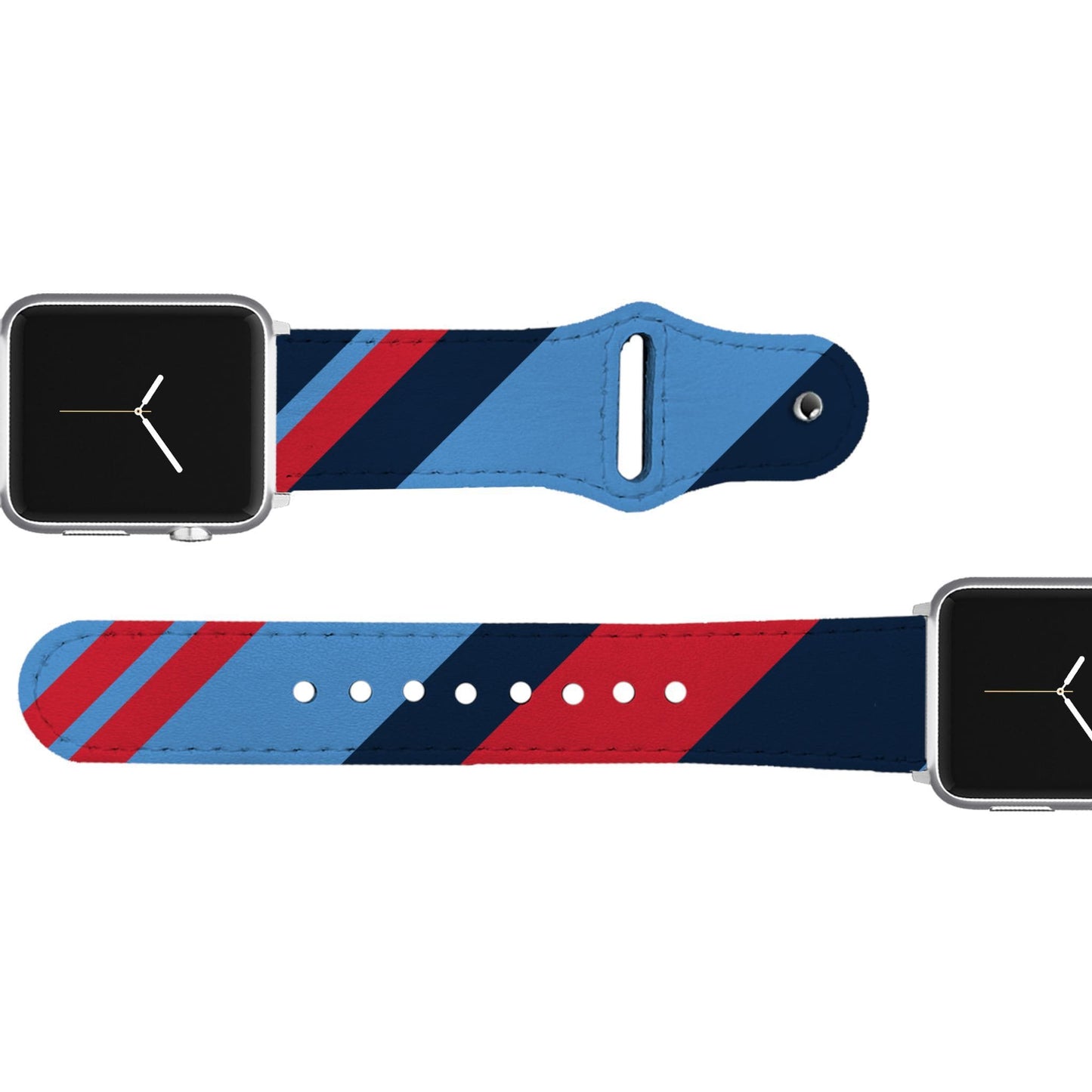 Tennessee Football Color Block Team Spirit Leather Apple Watch Band