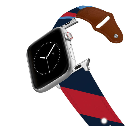 Tennessee Football Color Block Team Spirit Leather Apple Watch Band
