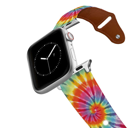 Tie Dye Swirl Leather Apple Watch Band