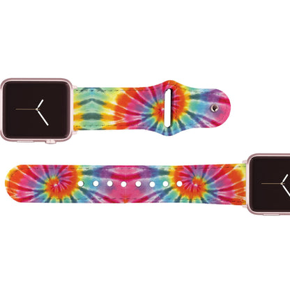 Tie Dye Swirl Leather Apple Watch Band