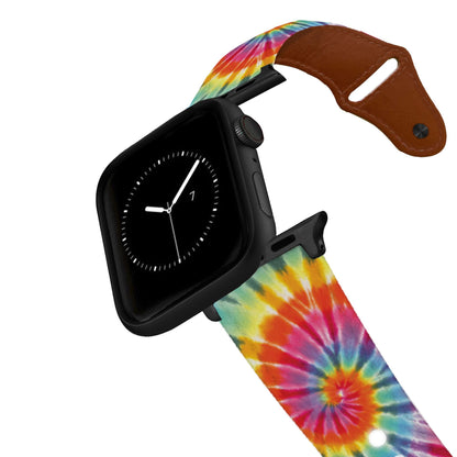Tie Dye Swirl Leather Apple Watch Band