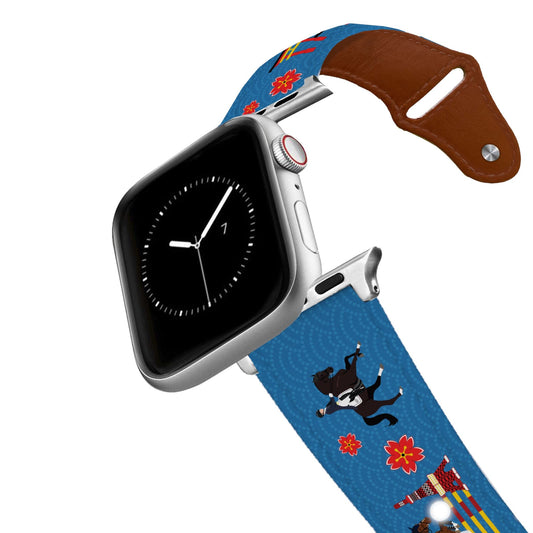 Go for Gold Leather Apple Watch Band
