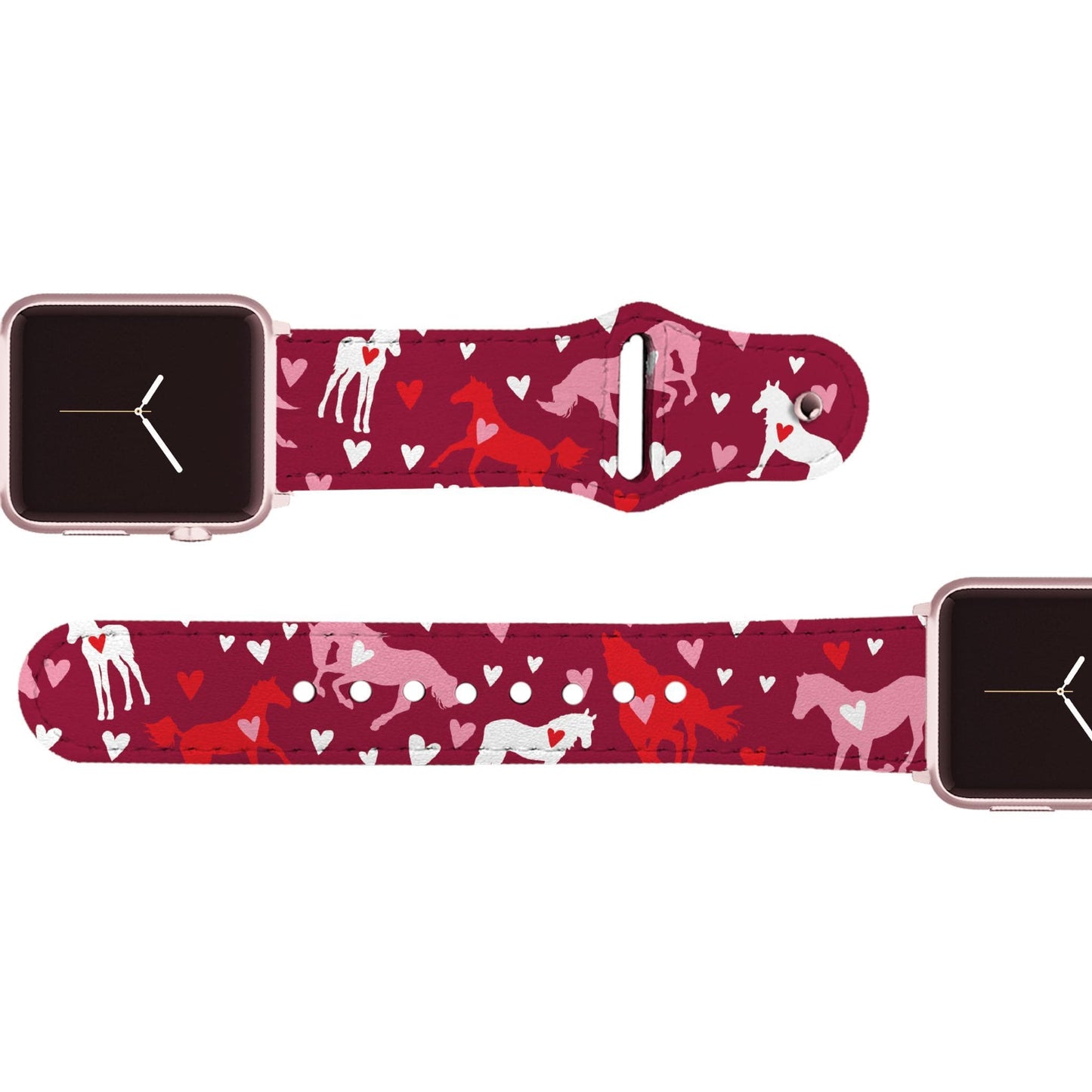 Pony Love Leather Apple Watch Band