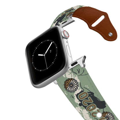 Tokyo Dreams Leather Apple Watch Band