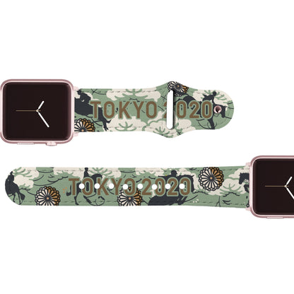 Tokyo Dreams Leather Apple Watch Band