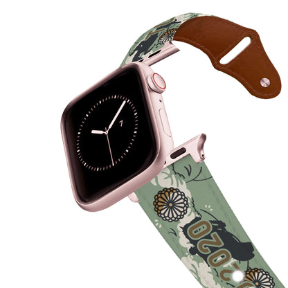 Tokyo Dreams Leather Apple Watch Band