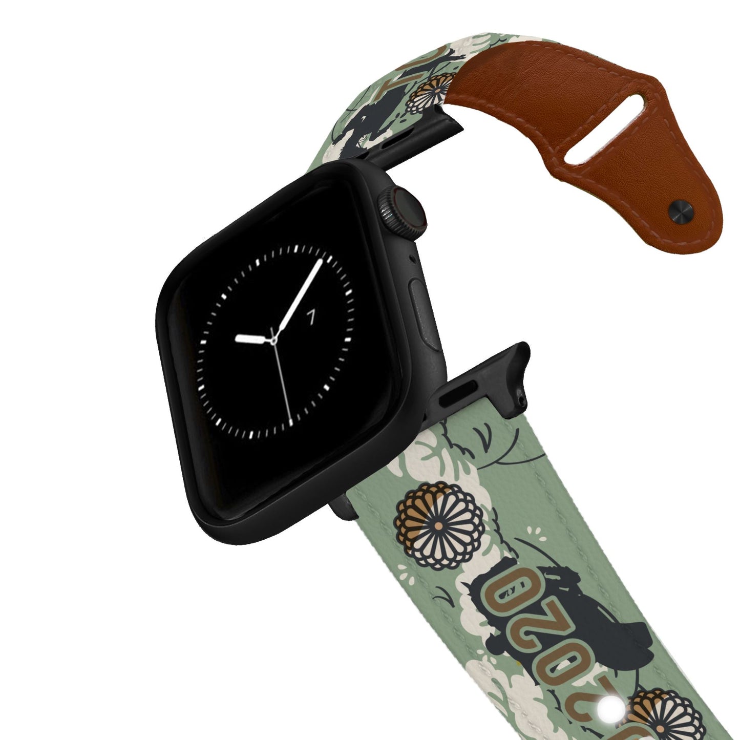 Tokyo Dreams Leather Apple Watch Band