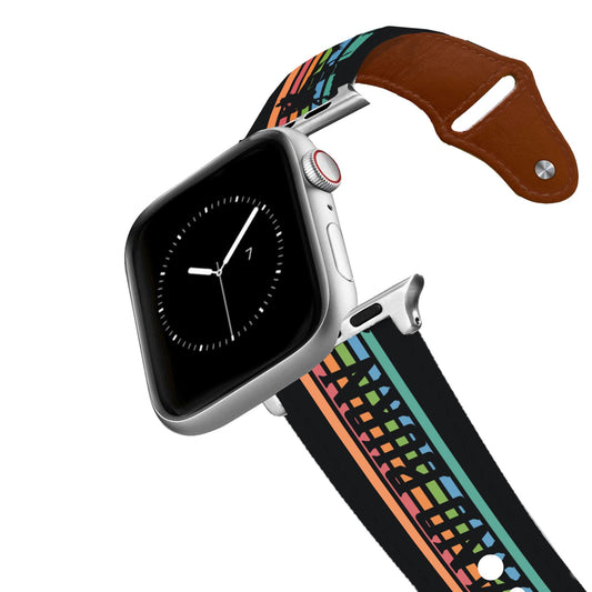 Turn And Burn Leather Apple Watch Band