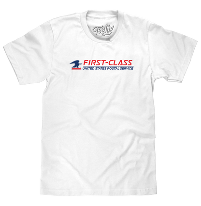 USPS First-Class Mail Logo T-Shirt - White