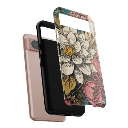 Beautiful White Floral Tough Case