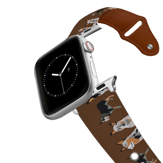 Australian Cattle Dog Leather Apple Watch Band