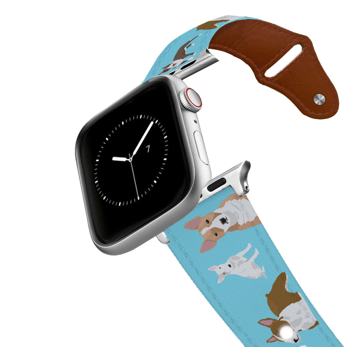 Bull Terrier Leather Apple Watch Band
