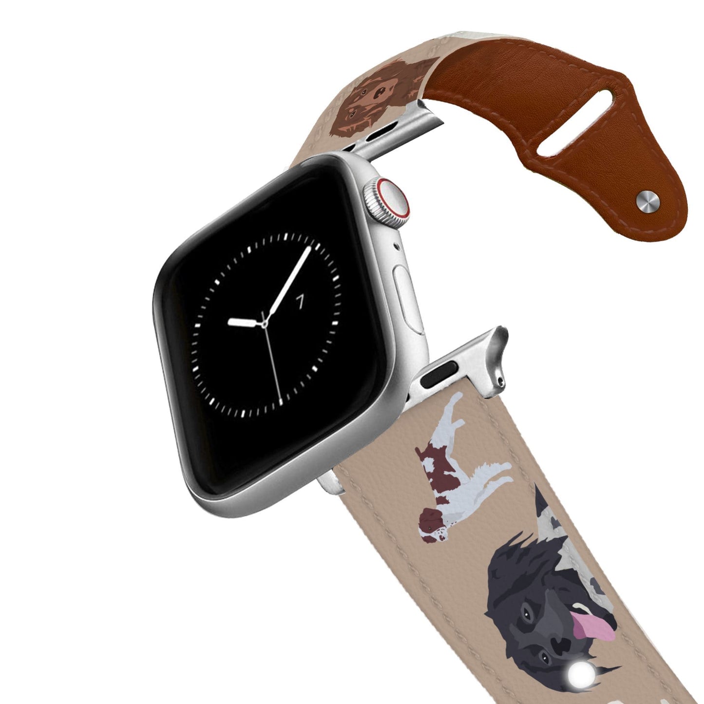 Brittany Spaniel Leather Apple Watch Band