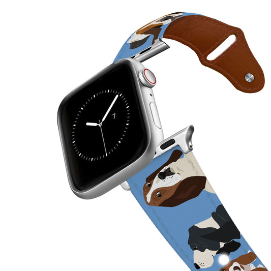 Basset Hound Leather Apple Watch Band