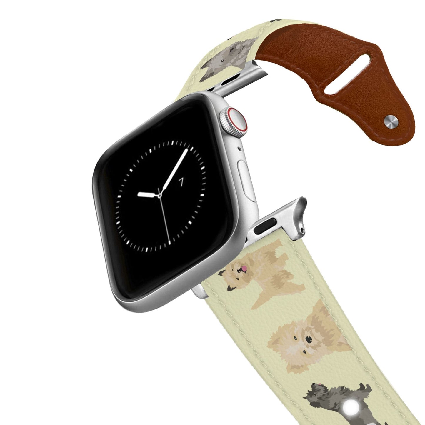 Cairn Terrier Leather Apple Watch Band
