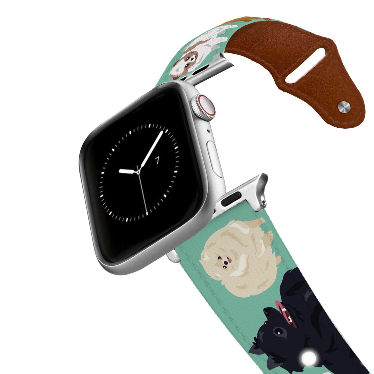 Pomeranian Leather Apple Watch Band