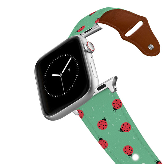 Ladybugs Leather Apple Watch Band
