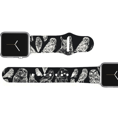 Owls Leather Apple Watch Band
