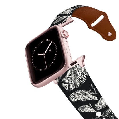 Owls Leather Apple Watch Band