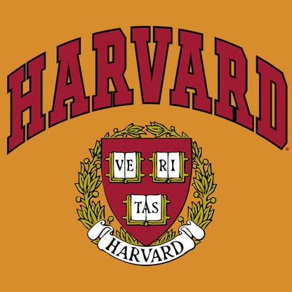 Harvard Veritas Shield College T-Shirt - Mustard Yellow