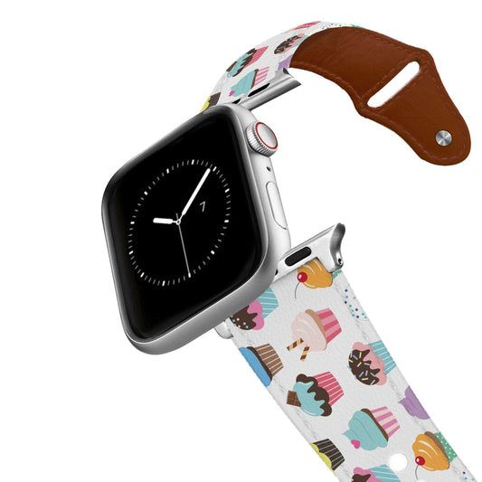 Cupcakes Leather Apple Watch Band