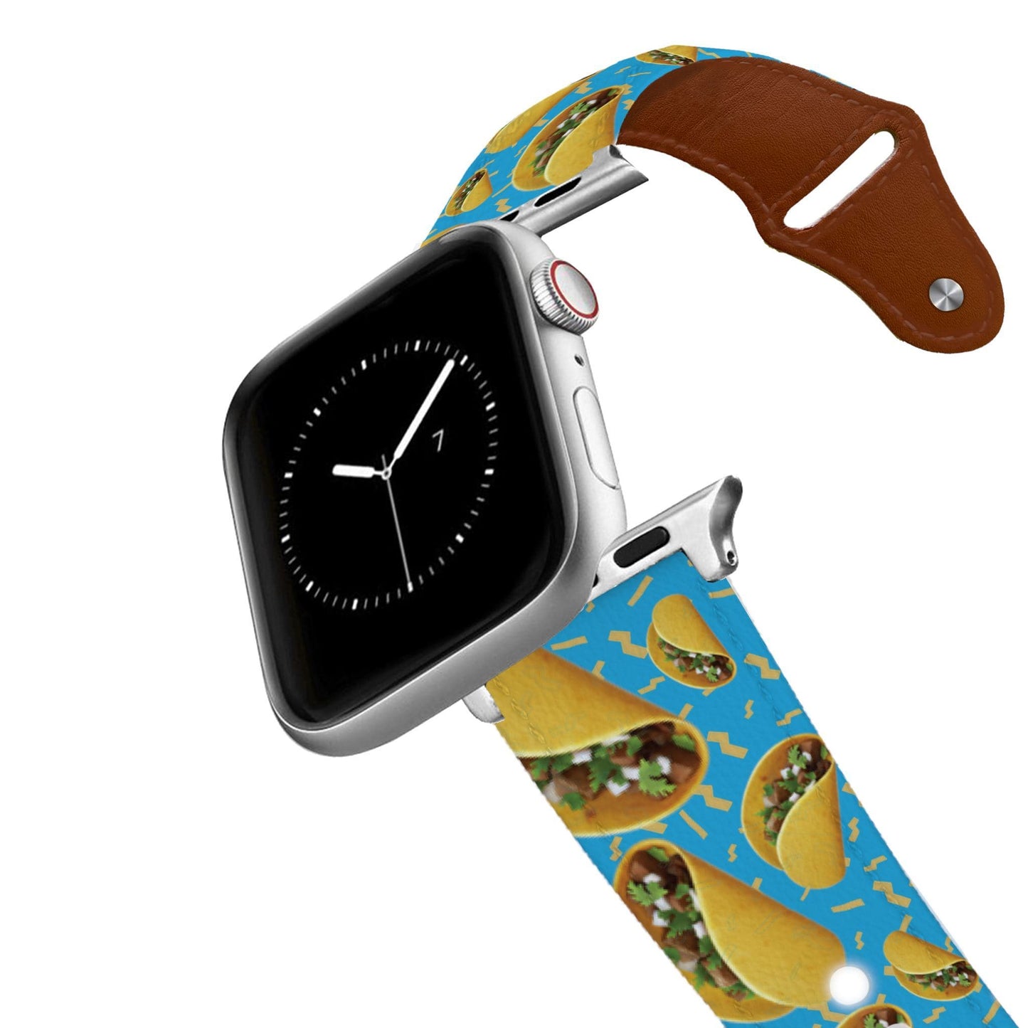 Tacos Blue Leather Apple Watch Band
