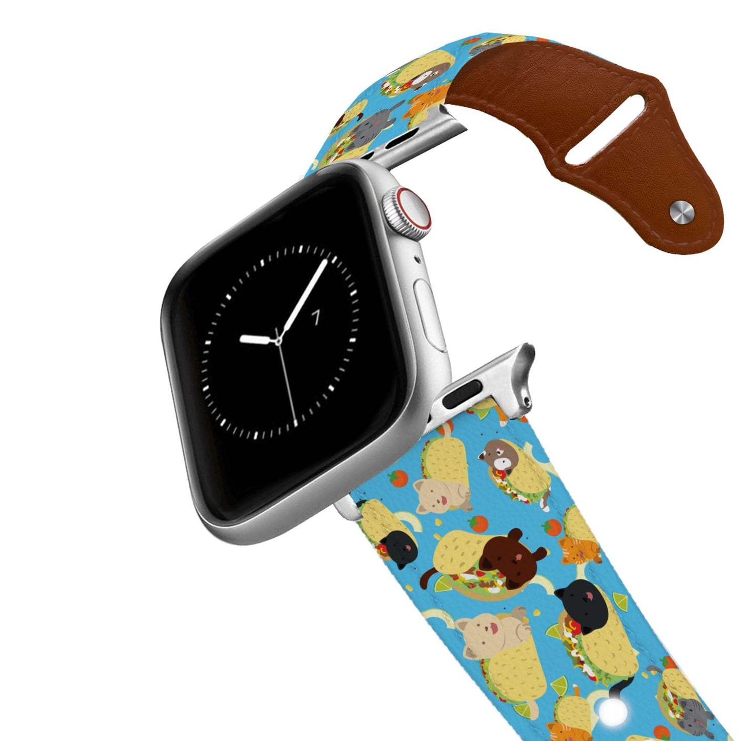 Taco Cat Leather Apple Watch Band