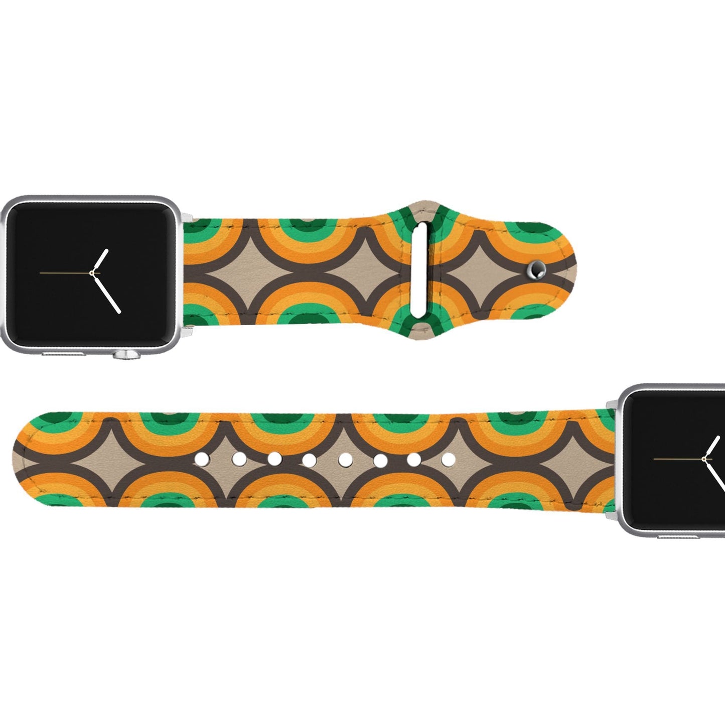 Vintage Wave Leather Apple Watch Band
