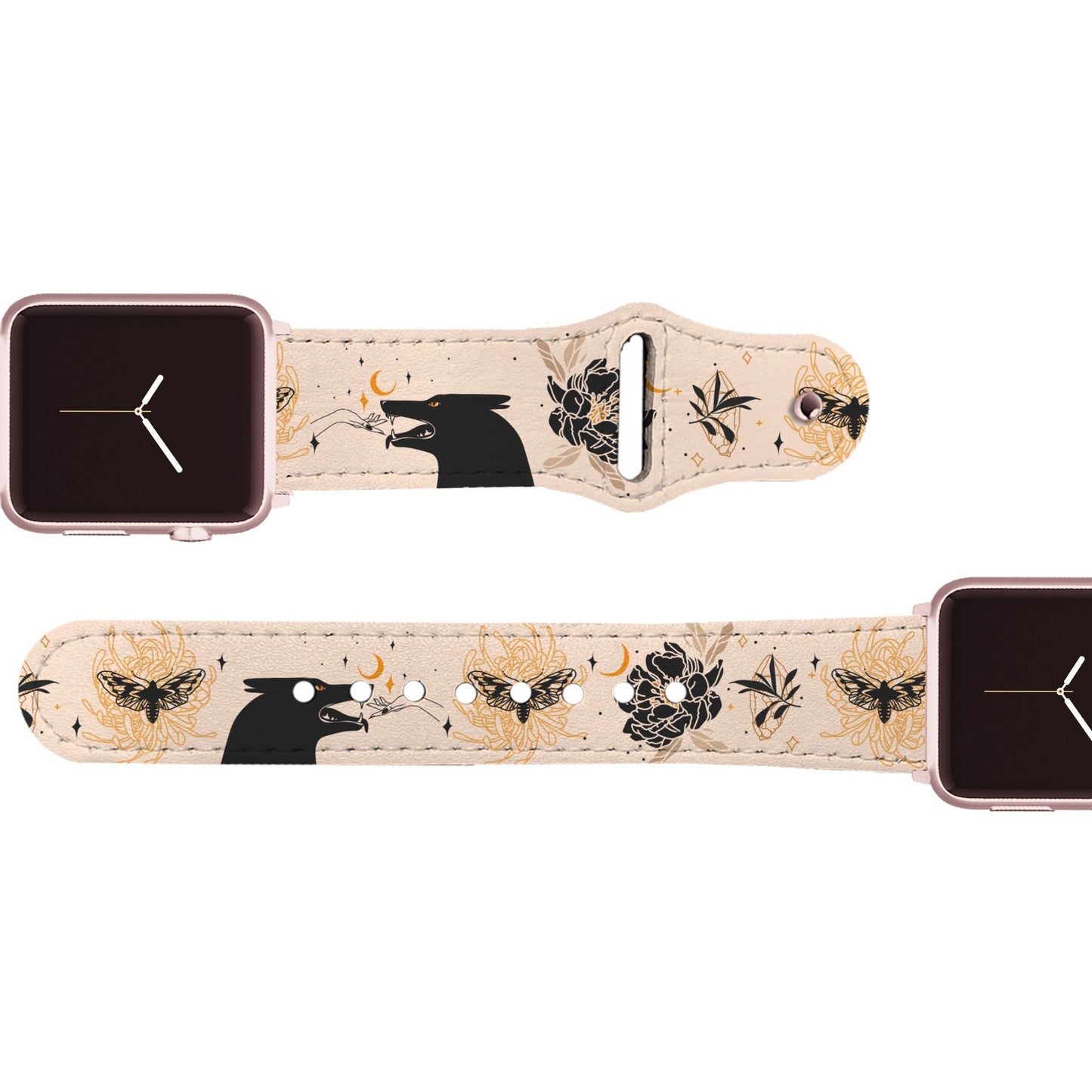 Wolf Child Leather Apple Watch Band