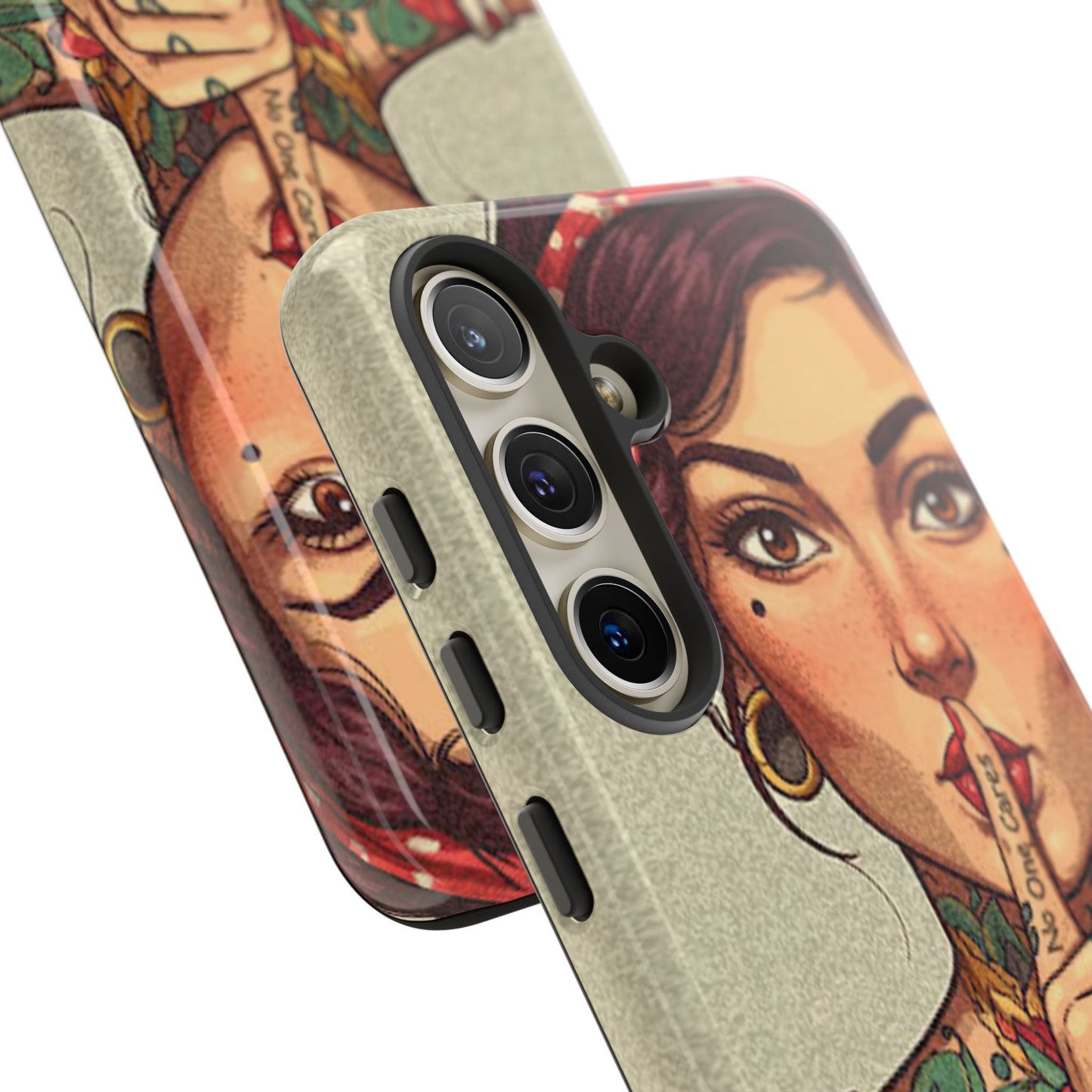 Shh No One Cares Tough Phone Case