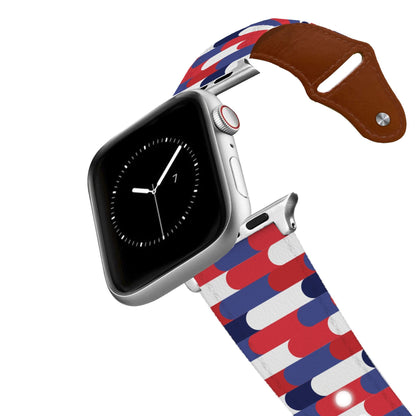 USA Arches Leather Apple Watch Band